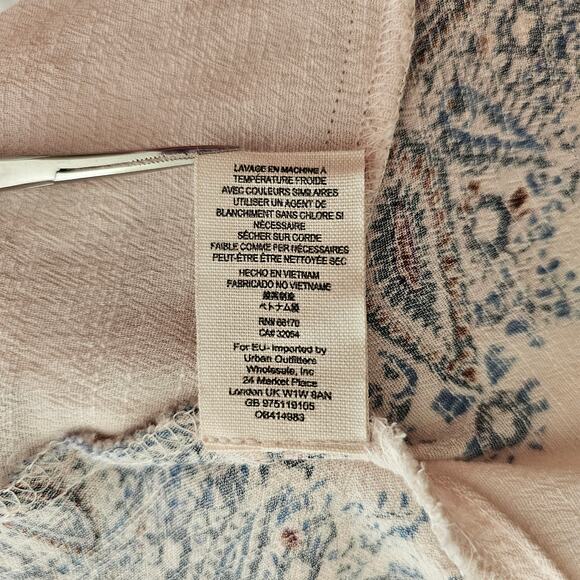 FREE PEOPLE Smooth Talker Antique Combo Back Cut Out Pullover Tunic Dress Sz XS - Picture 12 of 16